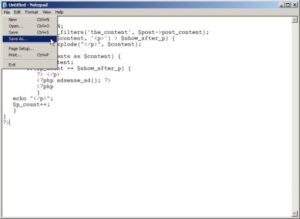 membuat php dengan notepad