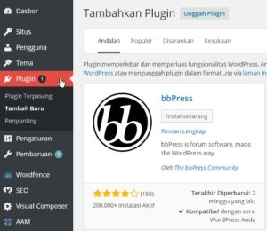 cara instal plugin wordpress