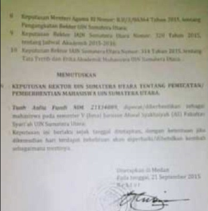 surat pemberhentian sebagai mahasiswa