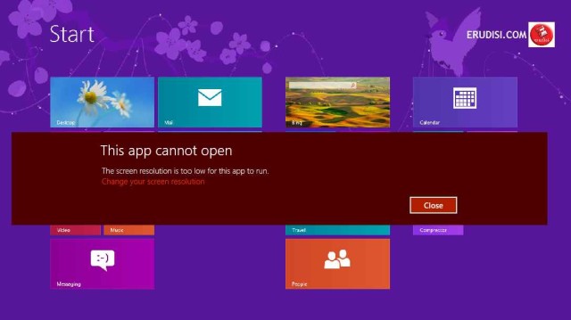 Solusi Resolusi Layar pada Notebook di Windows 8