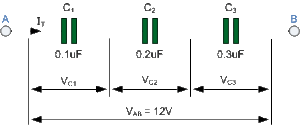 rangkaian kapasitor seri